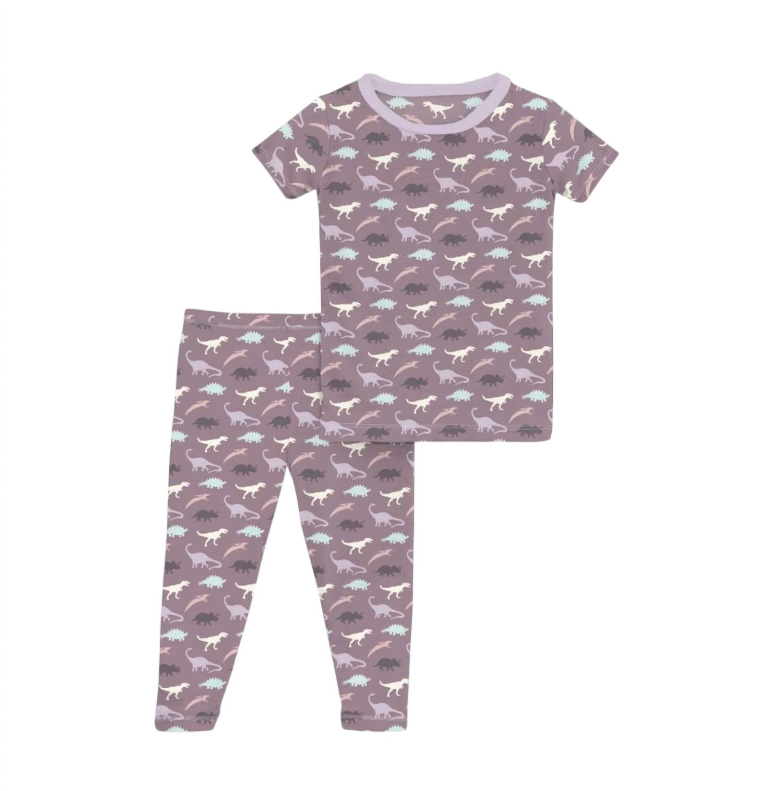 Kickee - Girl's Short Sleeve Pajama Set