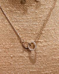 Caroline Hill - Women's Interwined Circle Necklace And Earring Set