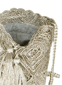 M.A.B.E. - Women's Sana Crochet Pouch Boho Bag