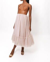 hutch Essex Midi Dress in brown mauve - women's dress - alternate view