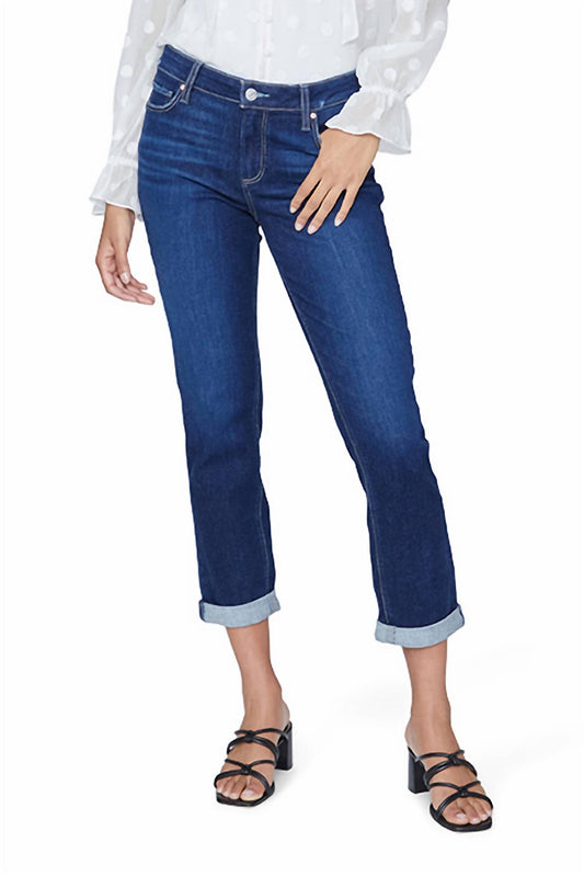 Paige - Brigitte Boyfriend Straight Cuffed Hem Jean