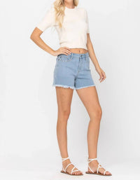 Judy Blue - Stripe Cut-Off Shorts