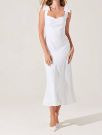 Astr - KATELEYA BOW DETAIL MIDI DRESS