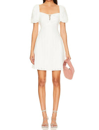 Steve Madden - Puff Sleeve Eyelet Violeta Dress