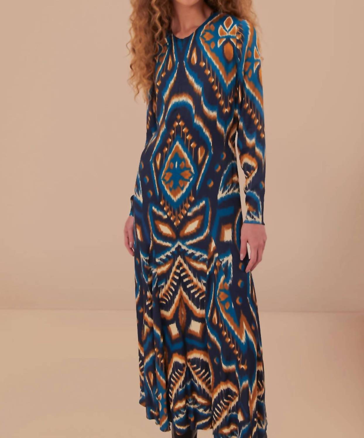 Farm Rio - Pineapple Ikat Maxi Dress