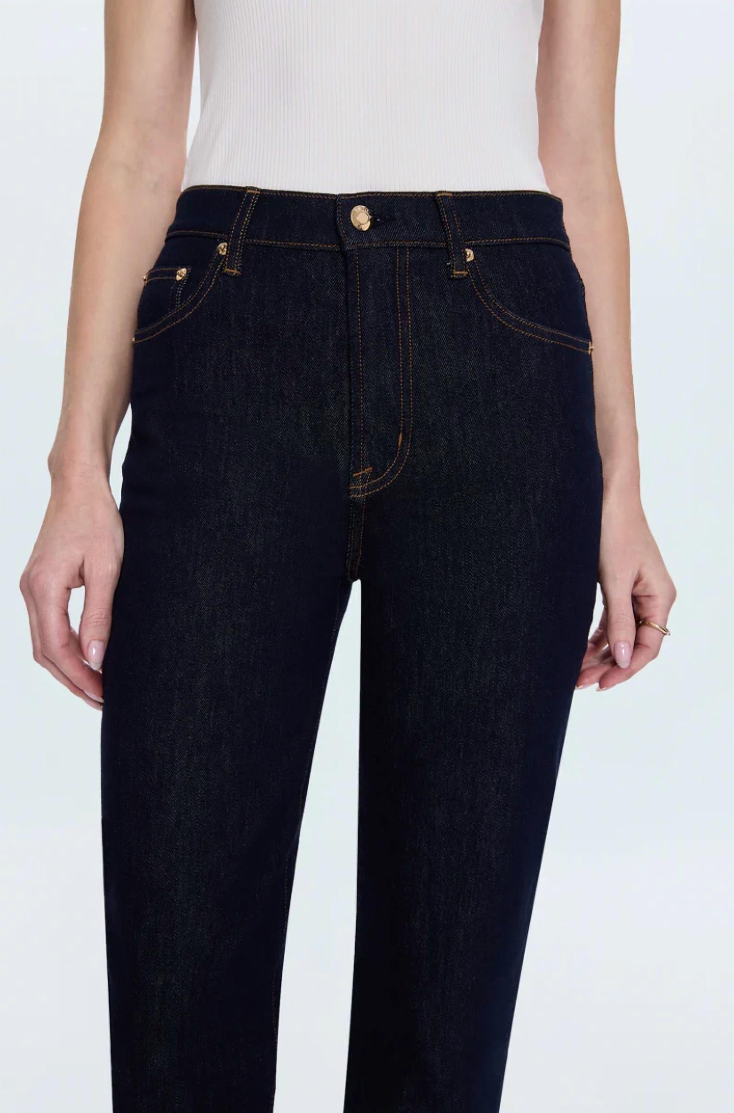 PISTOLA Bri Ankle High Rise Slim Straight Leg Jeans in nightfall - women's jeans - view 5