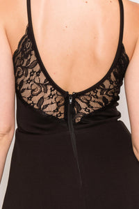 Lace Fit and Flare Mini Dress