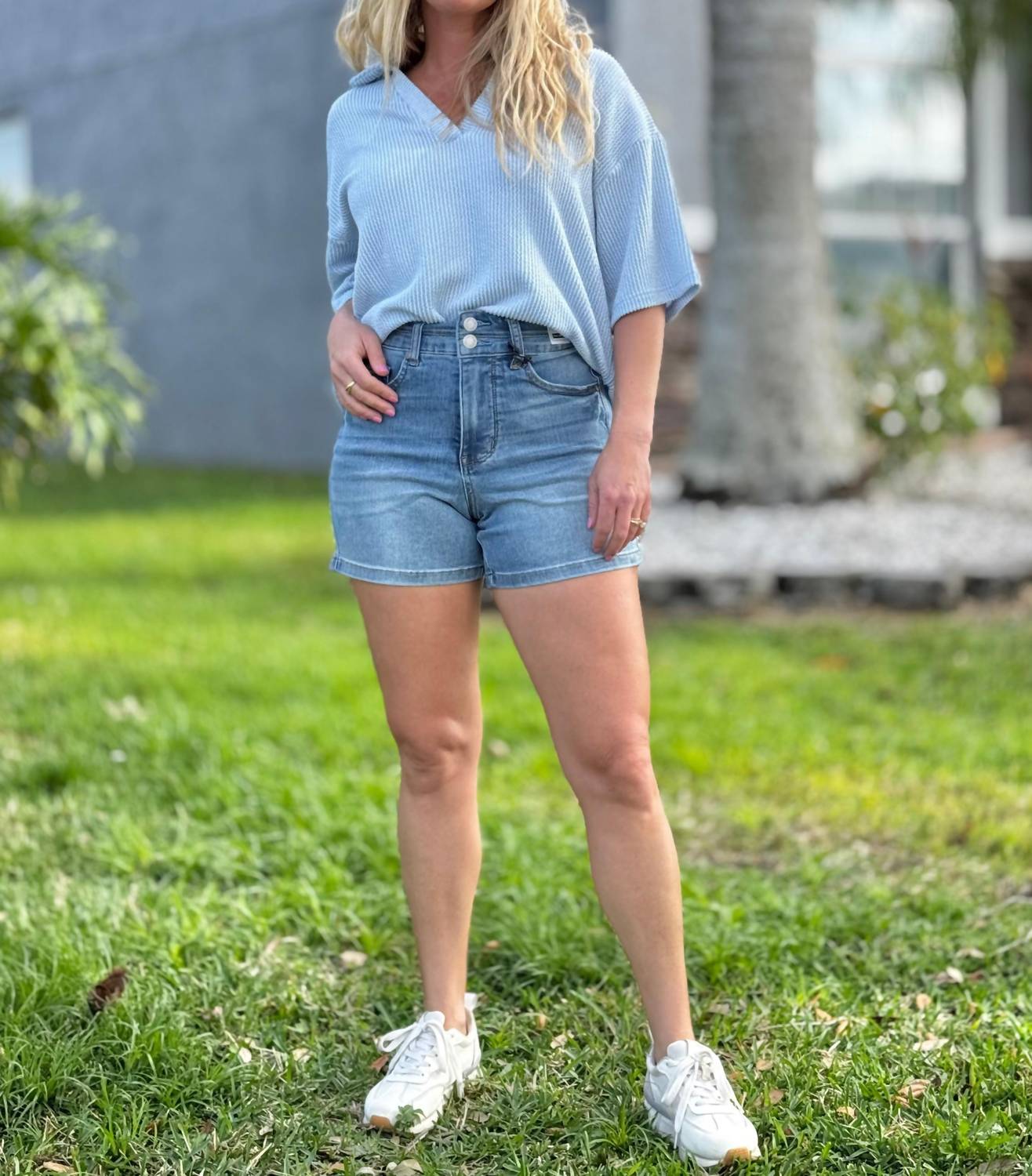 Judy Blue - The Double Trouble Denim Shorts