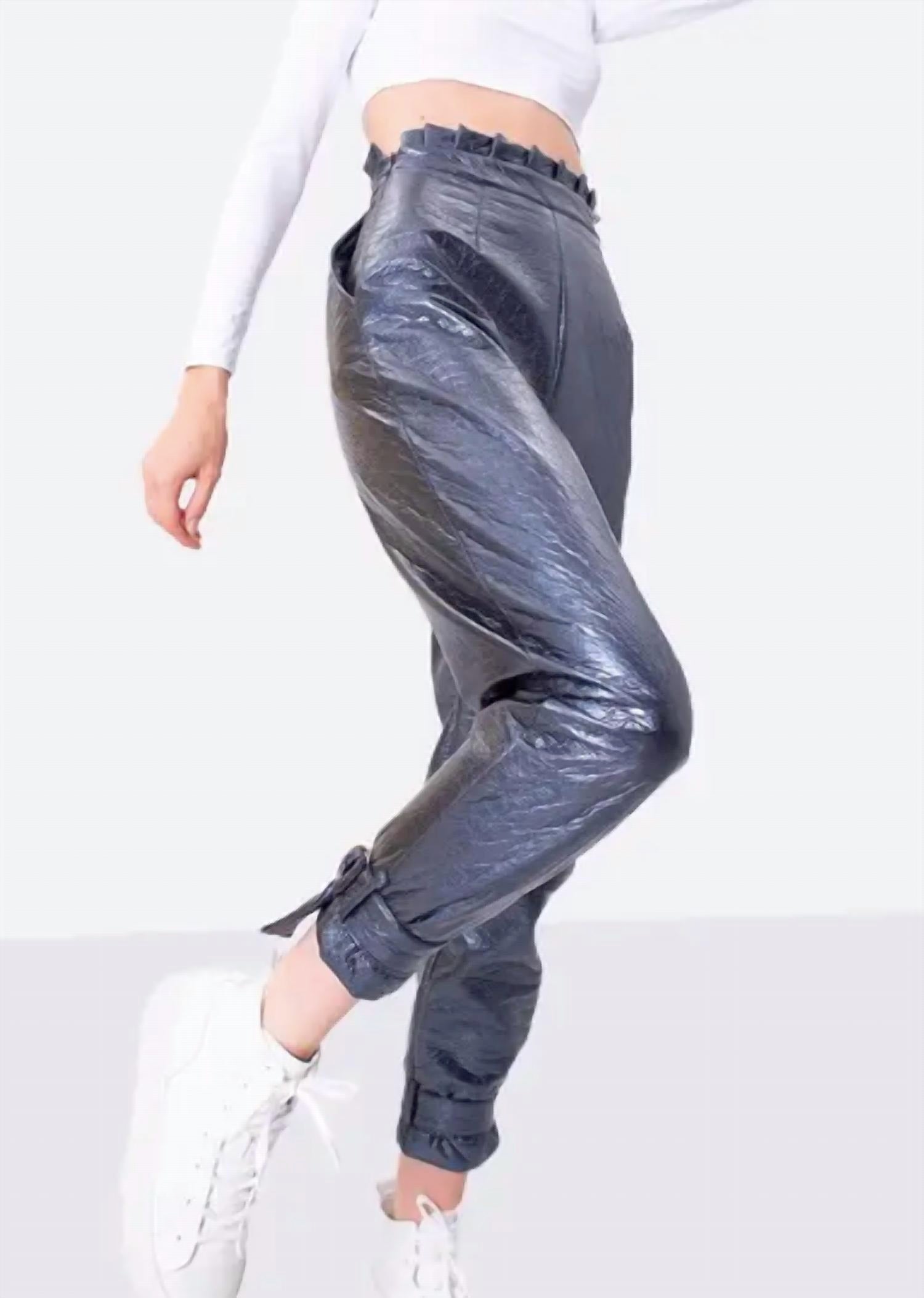 Bsl - Belted Hem Carrot Pants