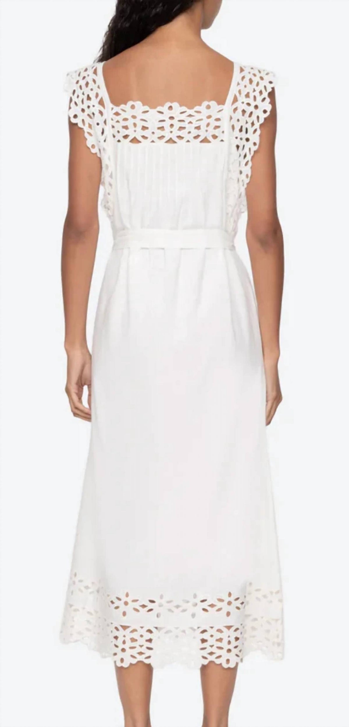 Sea - Leila Eyelet Midi Dress