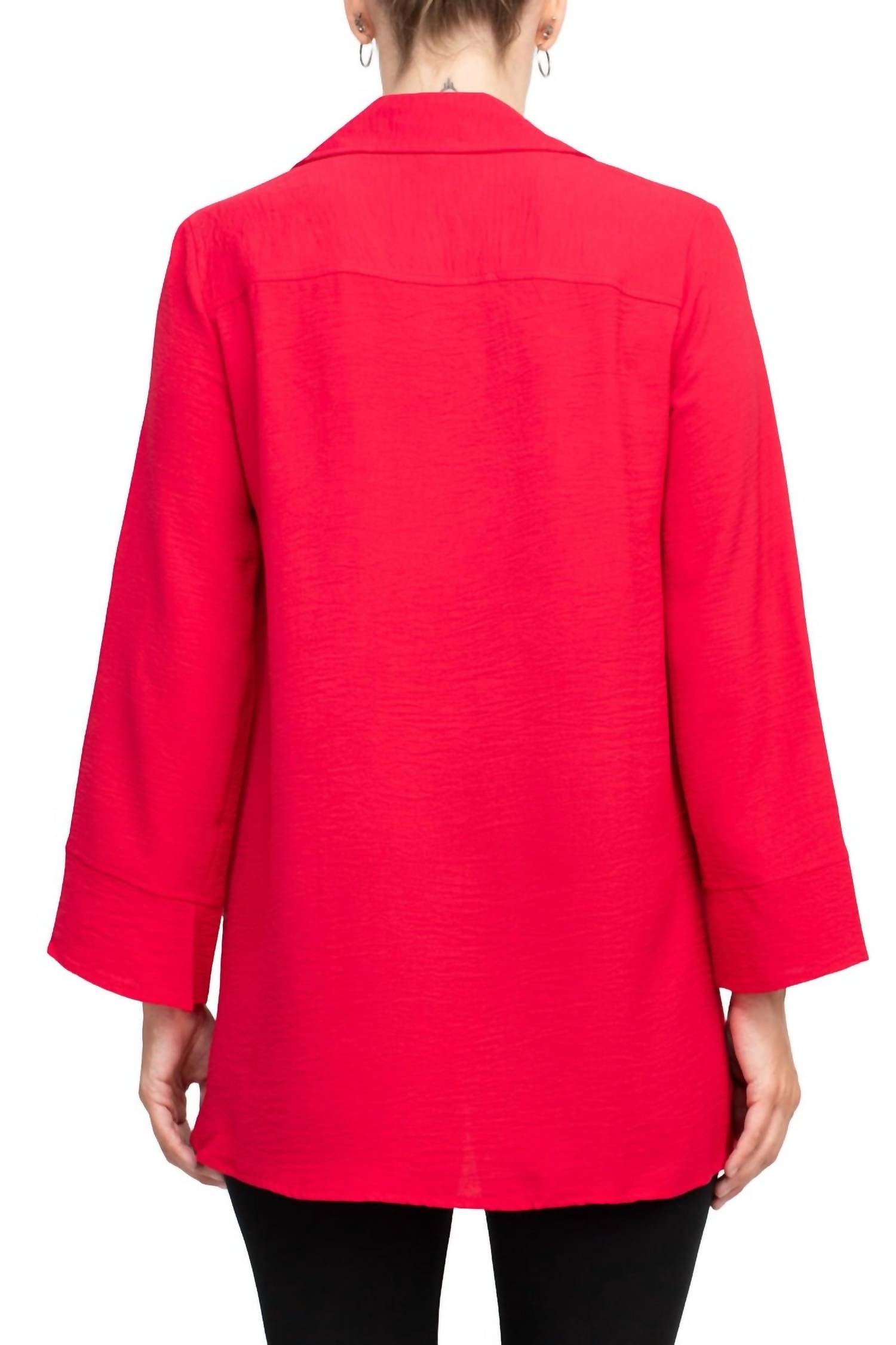Counterparts - Women's Collared Solid Button Down Shirt