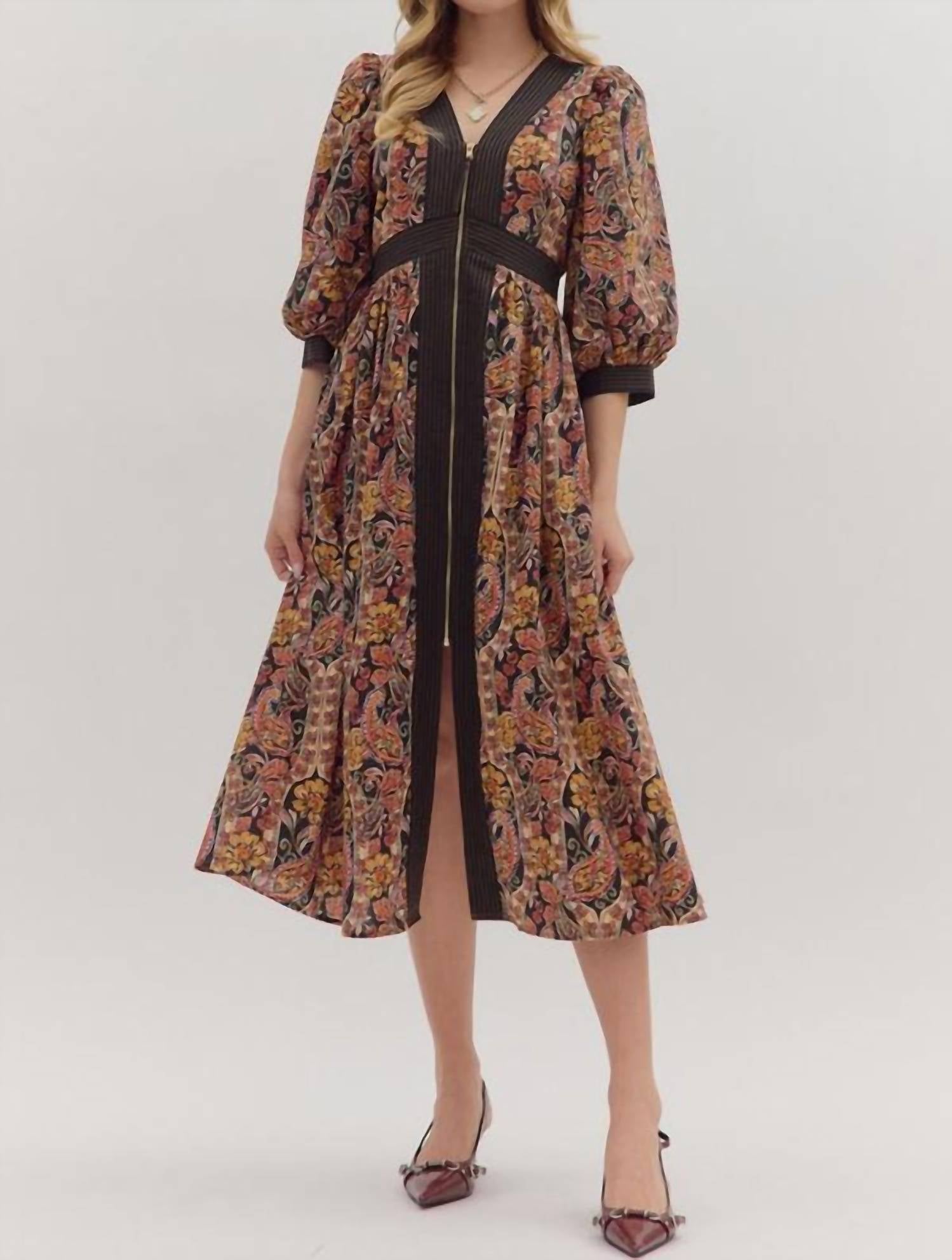 Entro - Jaynie Midi Dress