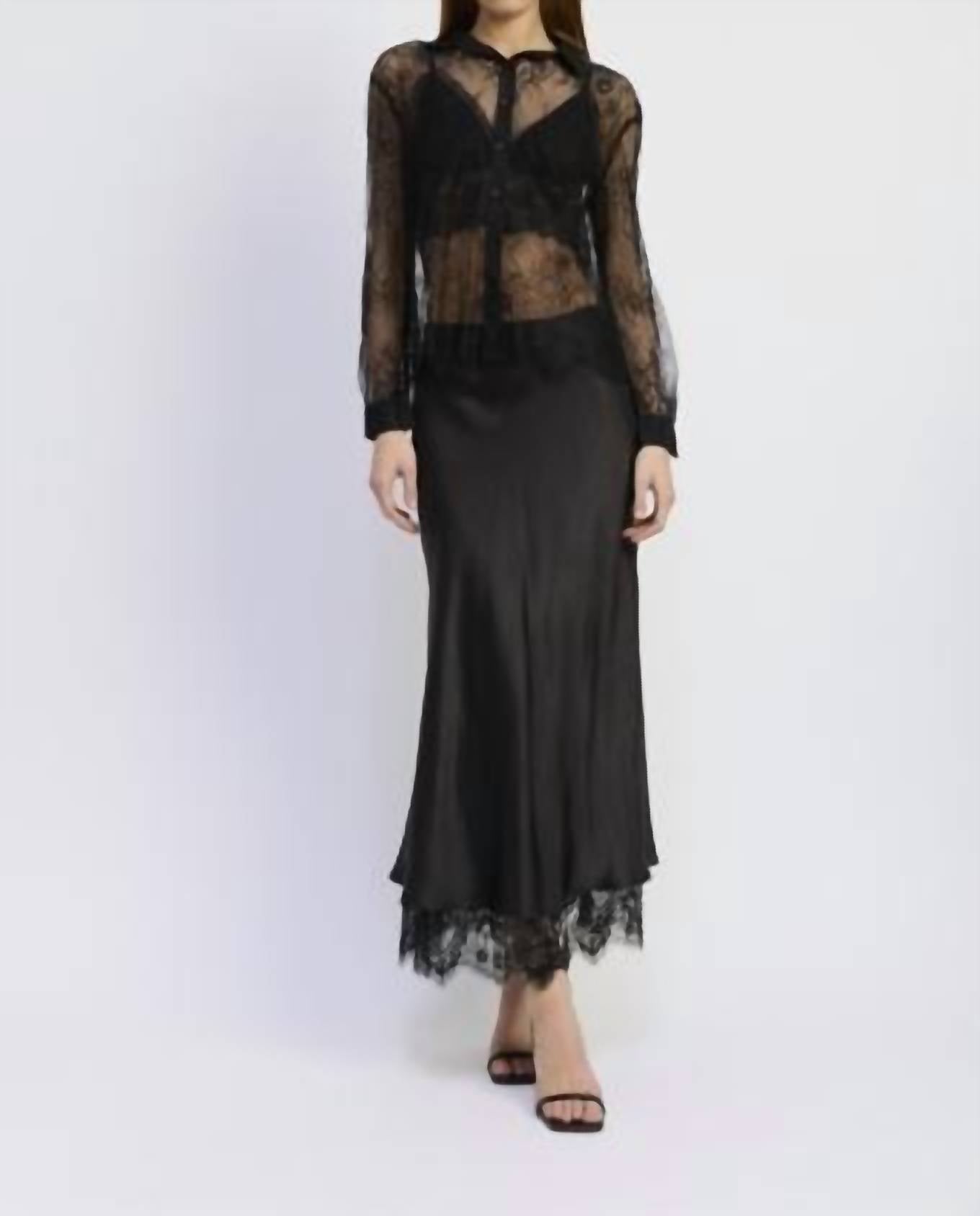 En Saison - Darcy Lace Shirt With Bralette