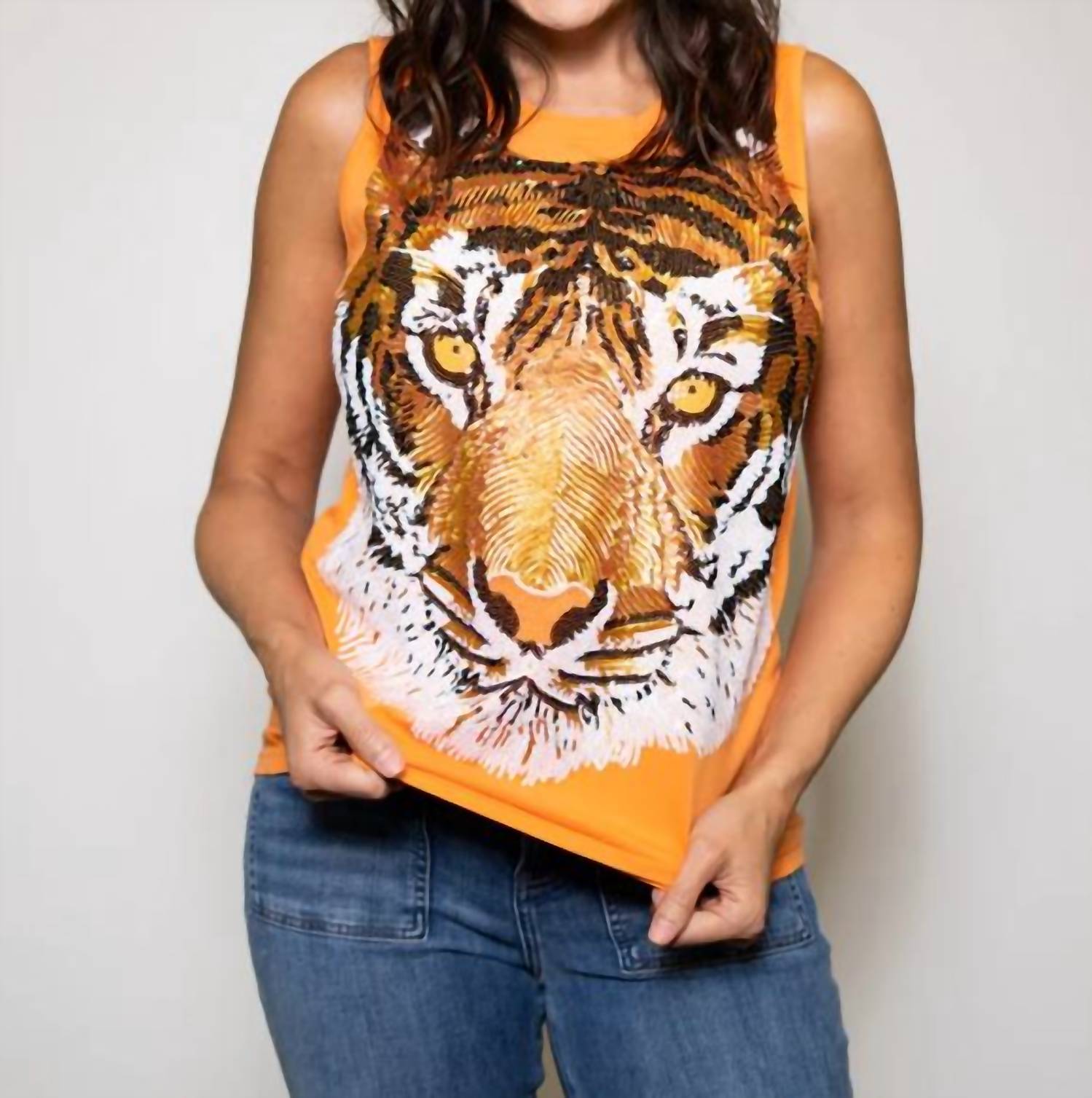 Bomb - Full Face Tiger Tank Top