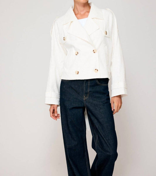 Line And Dot - Bendetta Crop Trench Jacket