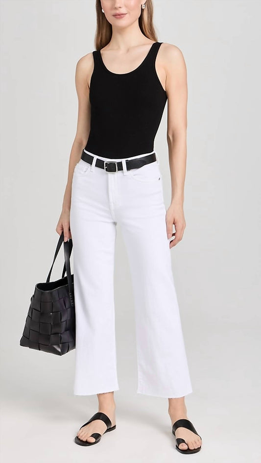 7 For All Mankind - Cropped Alexa with Cut Hem Jeans