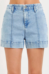 Risen - Front Seam Denim Trouser Short