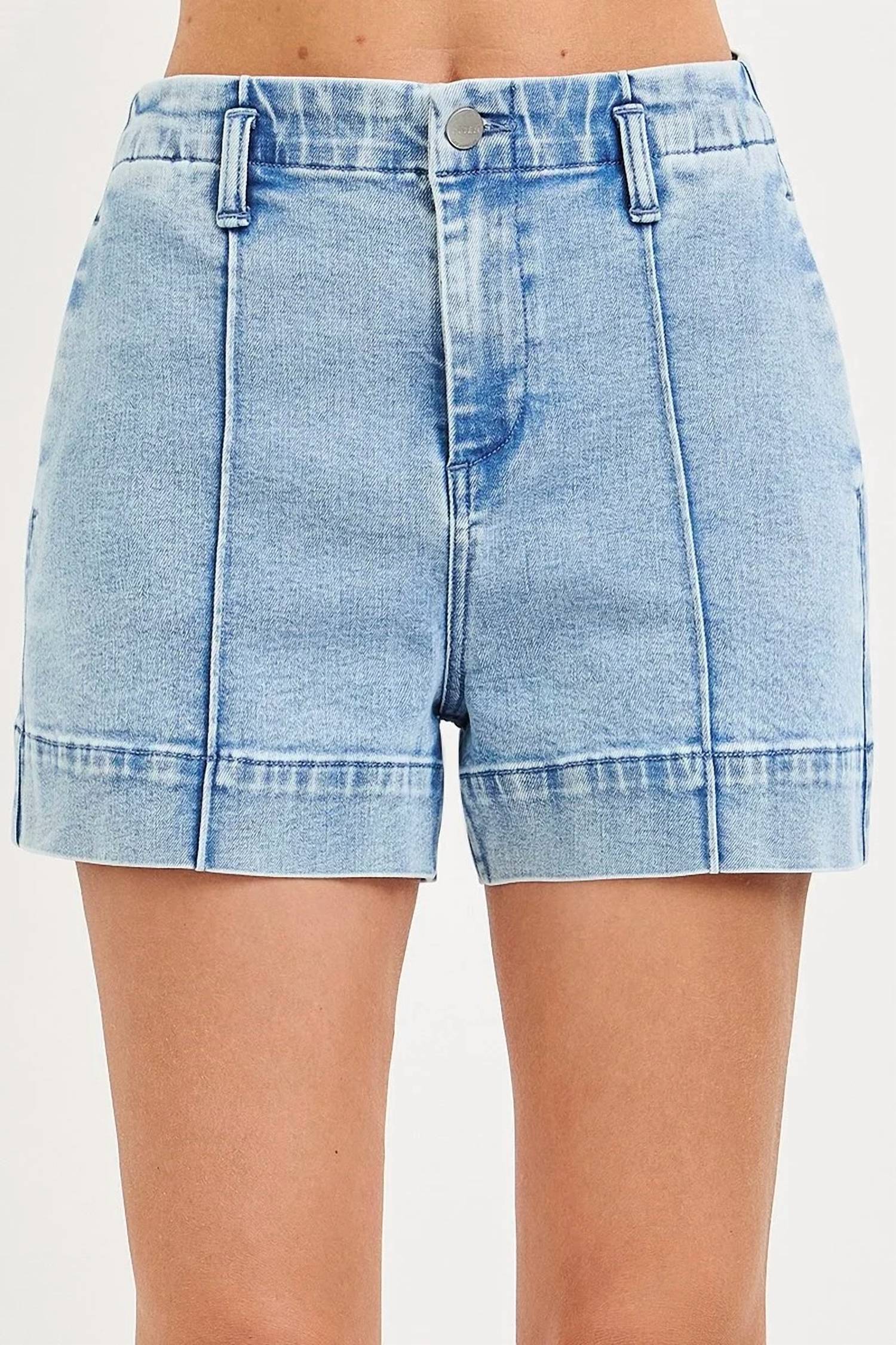 Risen - Front Seam Denim Trouser Short