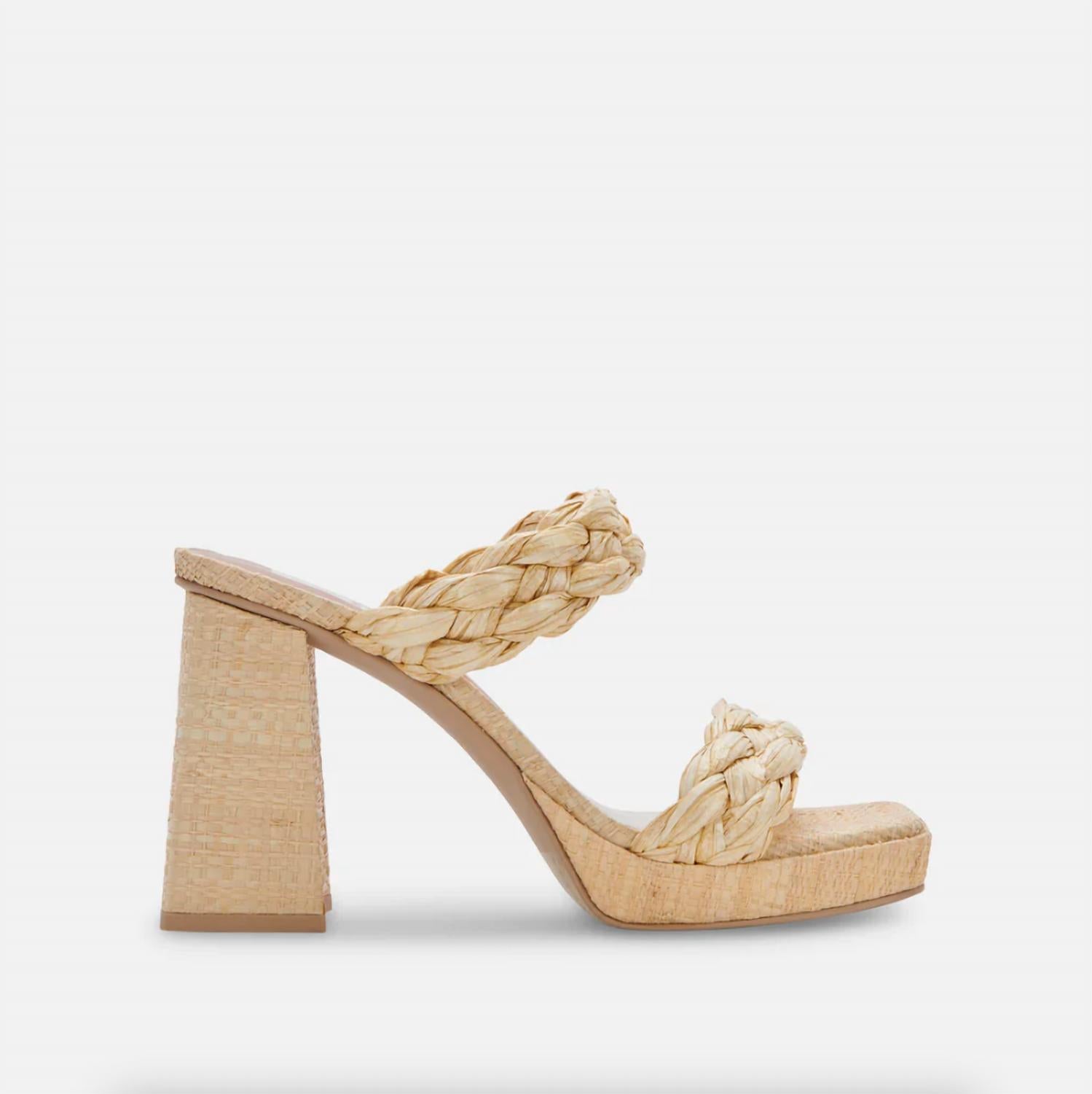 Dolce Vita - Women's Strap Raffia Heels