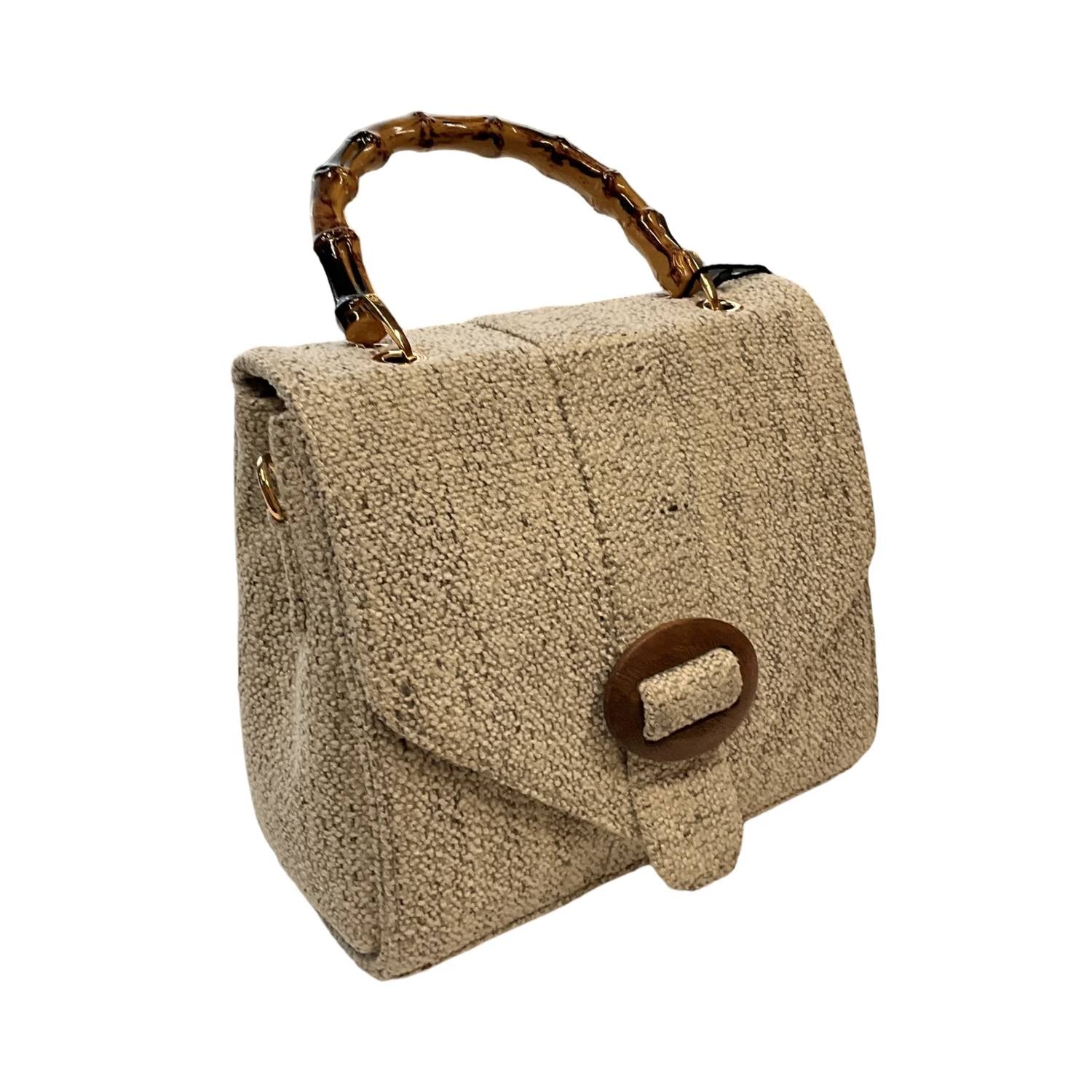 Wenz - Women's Bamboo Handle Handbag