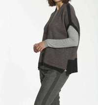 Label+Thread - Women's Boxy Slub Capelet Cardigan