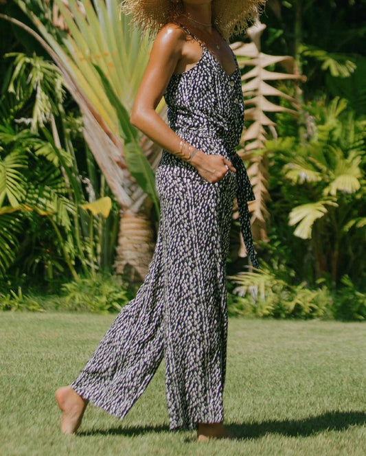 Tribal - Button Front Jumpsuit