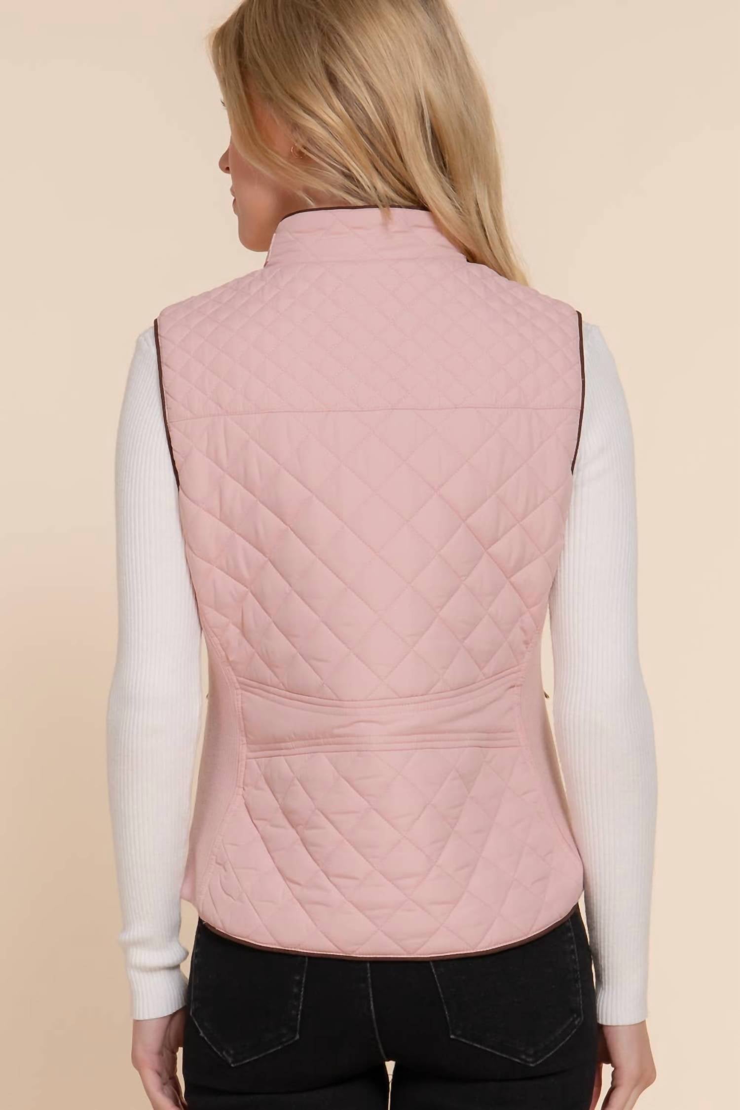Active Basic - Quilted Ribbed Side Detail Vest