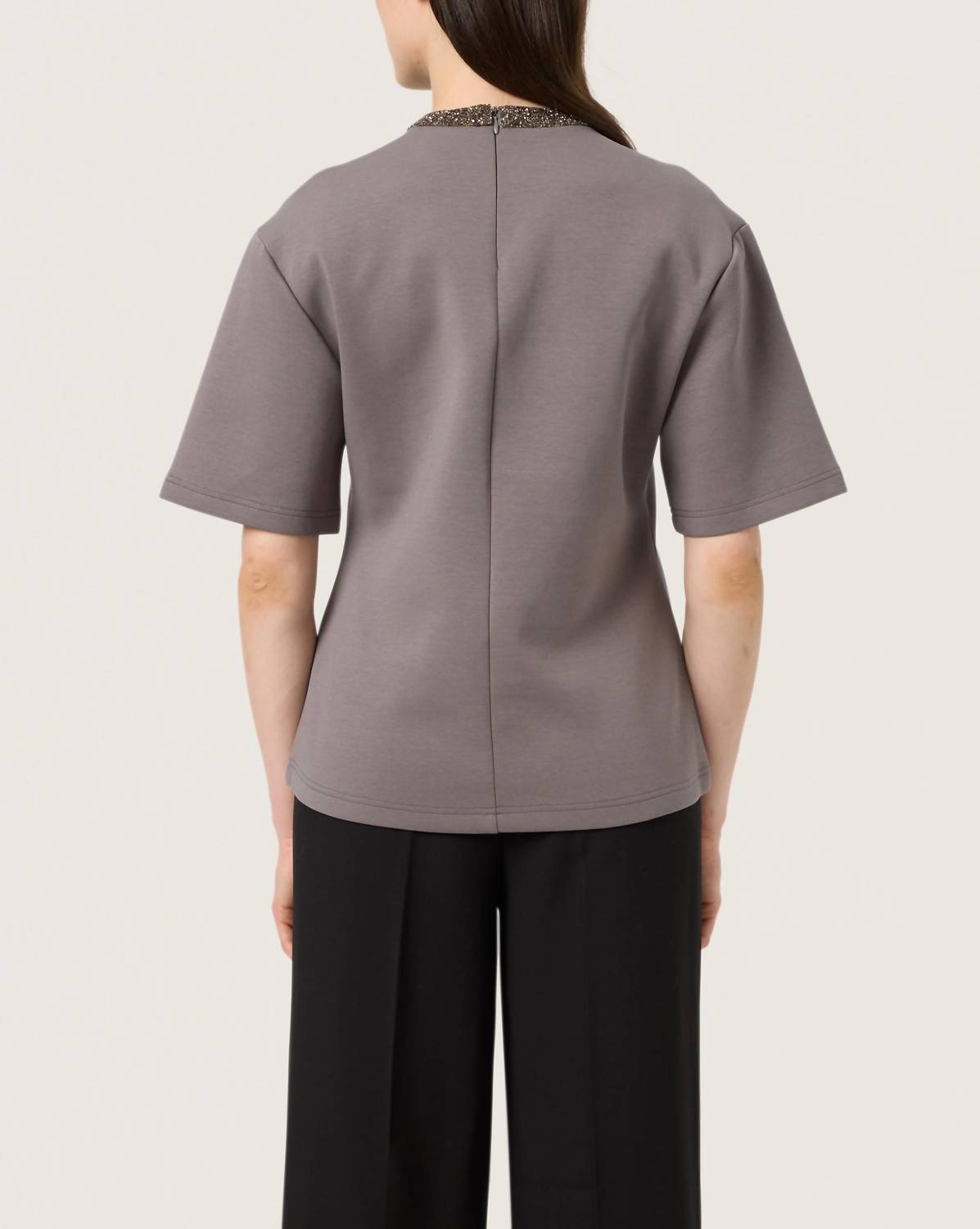 Soaked In Luxury - Magana Glitter Short Sleeves Blouse