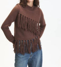 Deluc - Fringe Crew Neck Sweater
