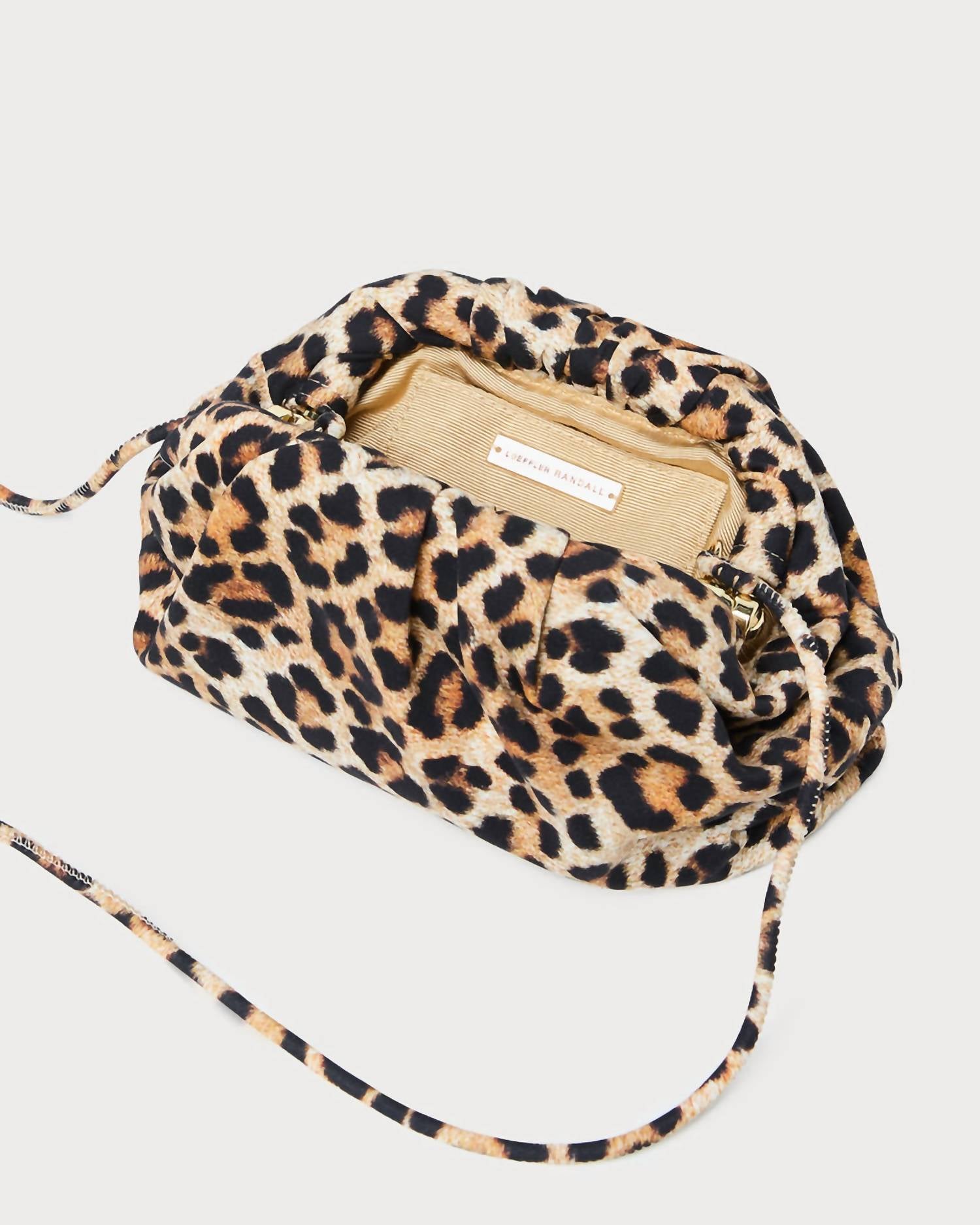 Loeffler Randall - Women's Bailey Leopard Jersey Dome Clutch Bag