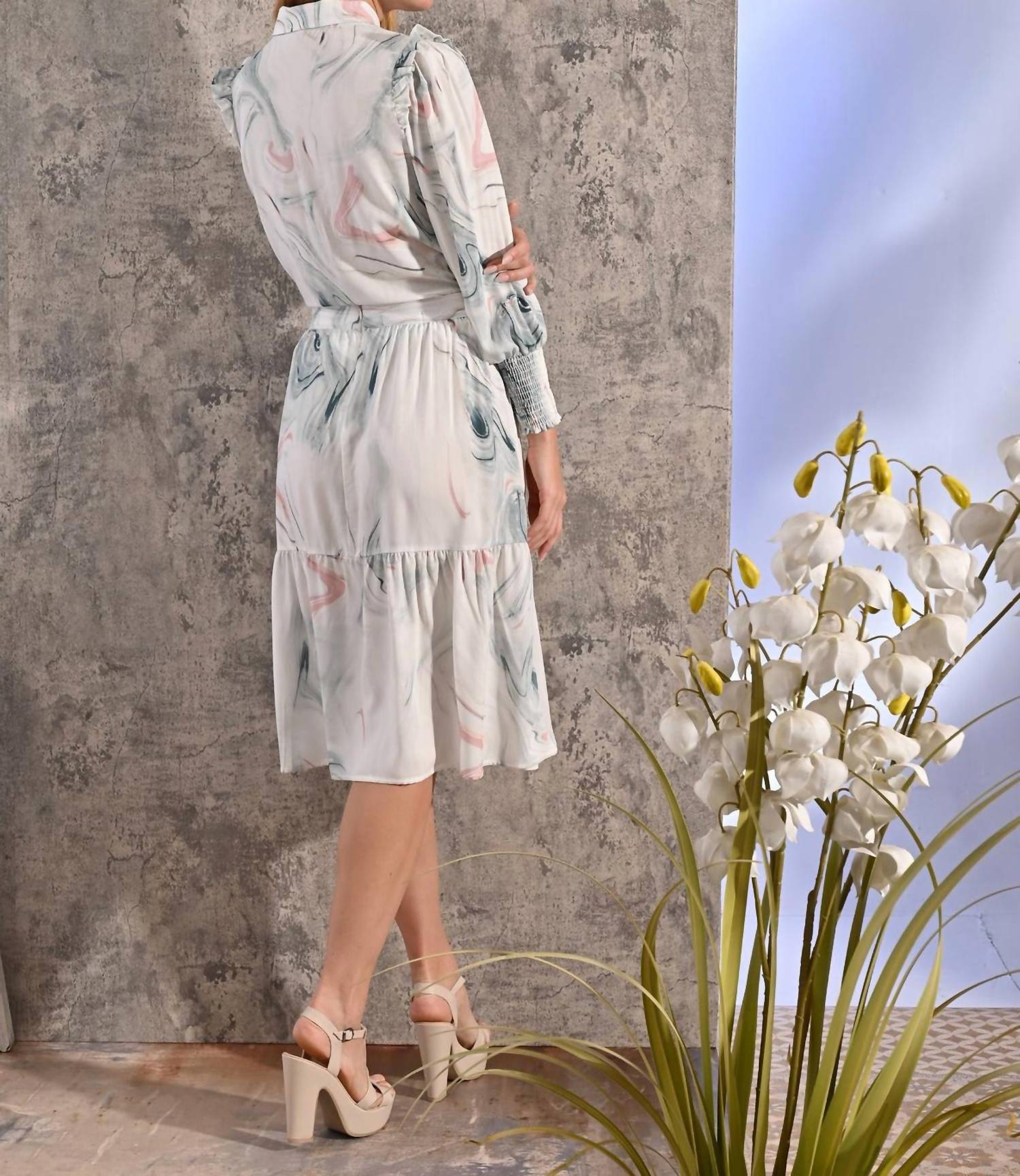 Roslyn - Swirl Print Skirt Set