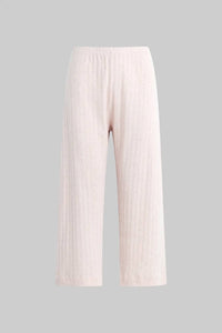 Leset - Pointelle Crop Wide Leg Pants