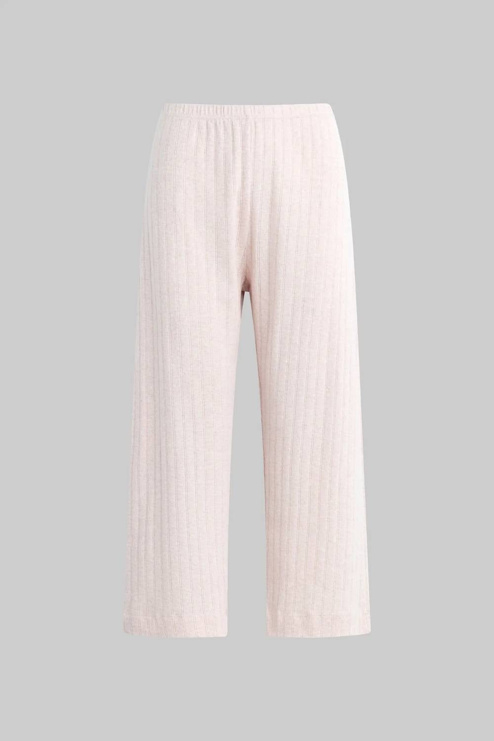 Leset - Pointelle Crop Wide Leg Pants