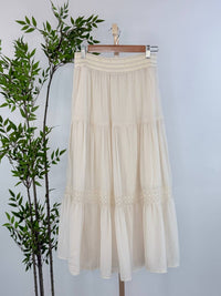 Dex Clothing - Crochet Tiered Midi Skirt