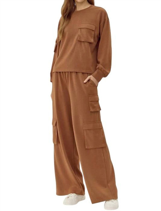 Jodifl - Athletic Top and Cargo Pants Set