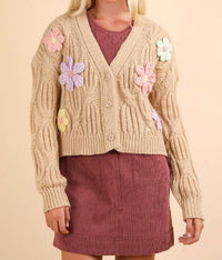 VERY J Bloomfield Cardigan in mocha - women's cardigan