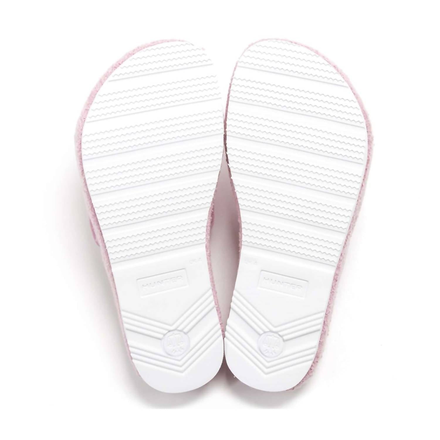 HUNTER Women's Original Terry Towelling Logo Slides in fox glove - women's shoe - view 10