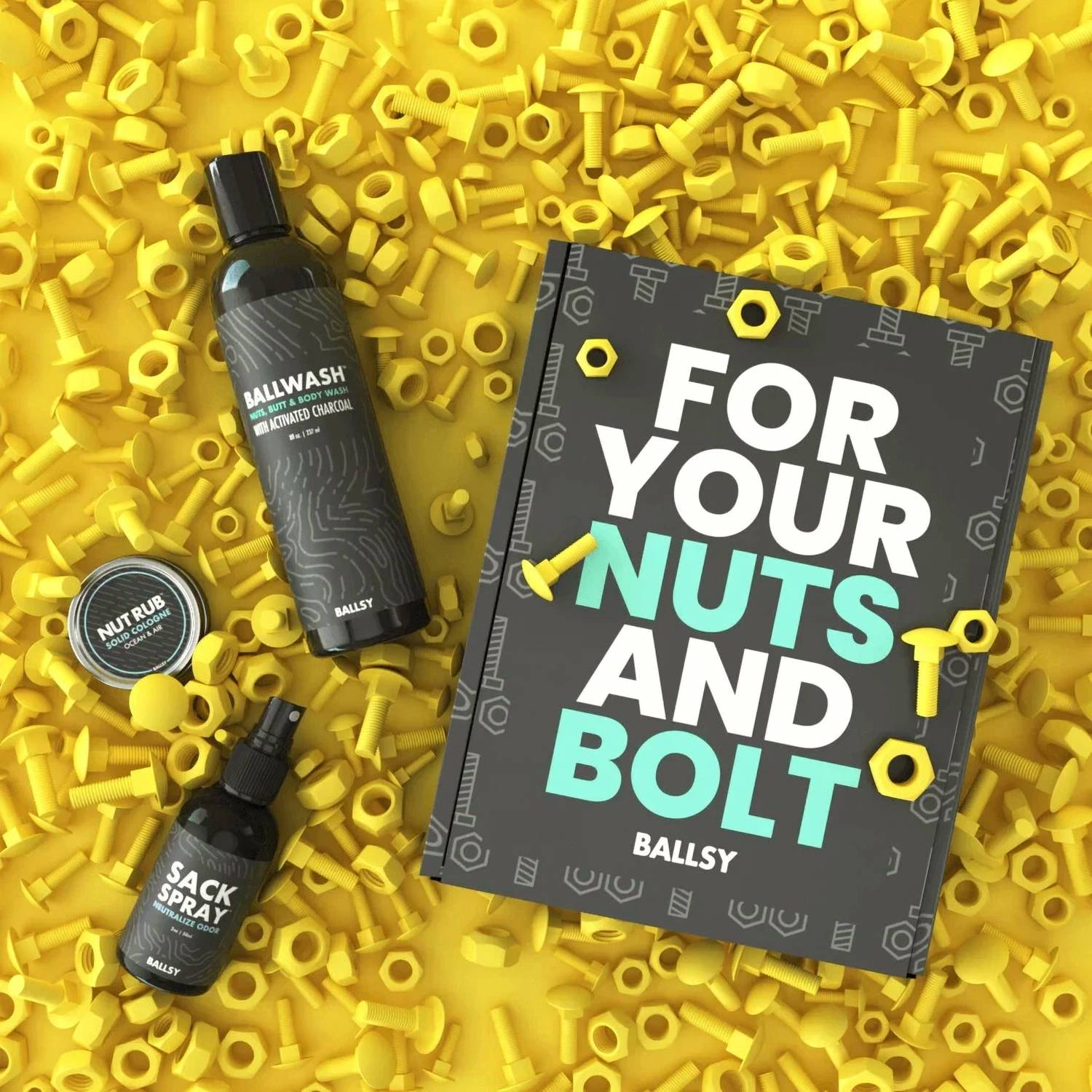 Ballsy - Men's For Your Nuts And Bolt Freshening Set