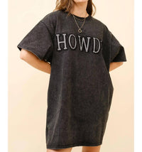 Blue B - Howdy Shirt Dress With Rhinestone Detail