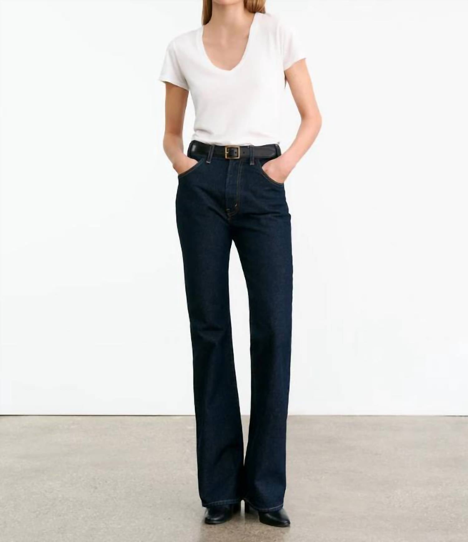 Nili Lotan - Joan High Rise Straight Leg Jeans