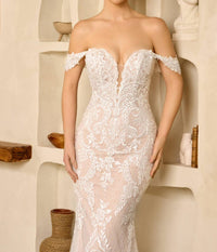 Ivoire By Kitty Chen - Madeline Lace Fit And Flare Gown