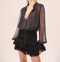 ALEXIS Women's Sicily Dress in black - women's dress - detail view