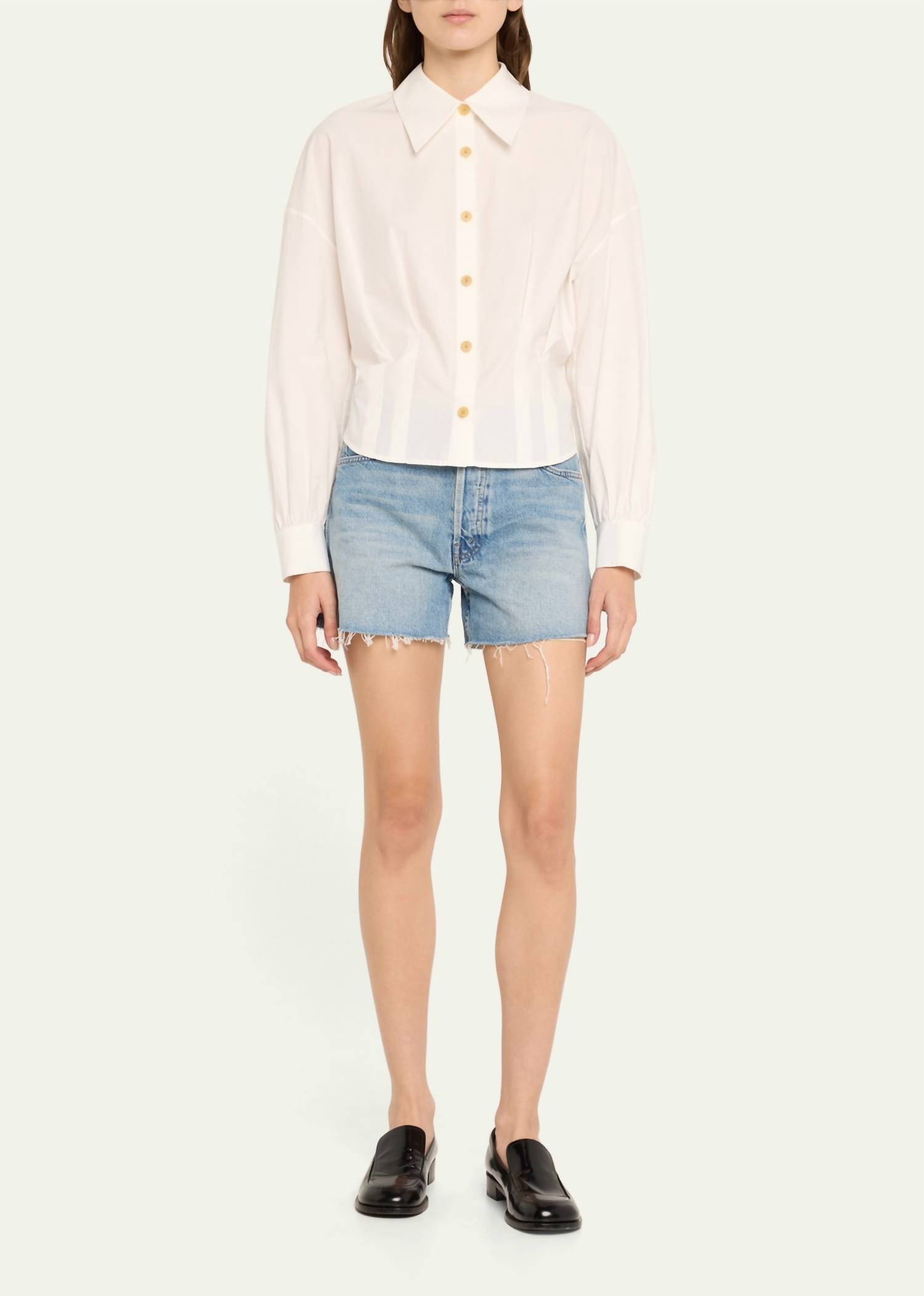 Mother - Skipper Short N Long Fray Shorts