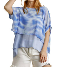 Umgee - Tie Dye Layered Top