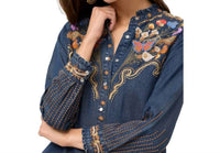 Johnny Was - DURAGO RUFFLE NECK SHIRT