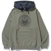 Xlarge - Pattern Blocked Hooded Sweatshirt