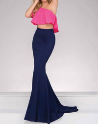 Jovani - One Shoulder Two Piece Prom Dress