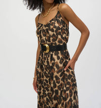 Joseph Ribkoff - Chiffon Animal Print Wide Leg Jumpsuit