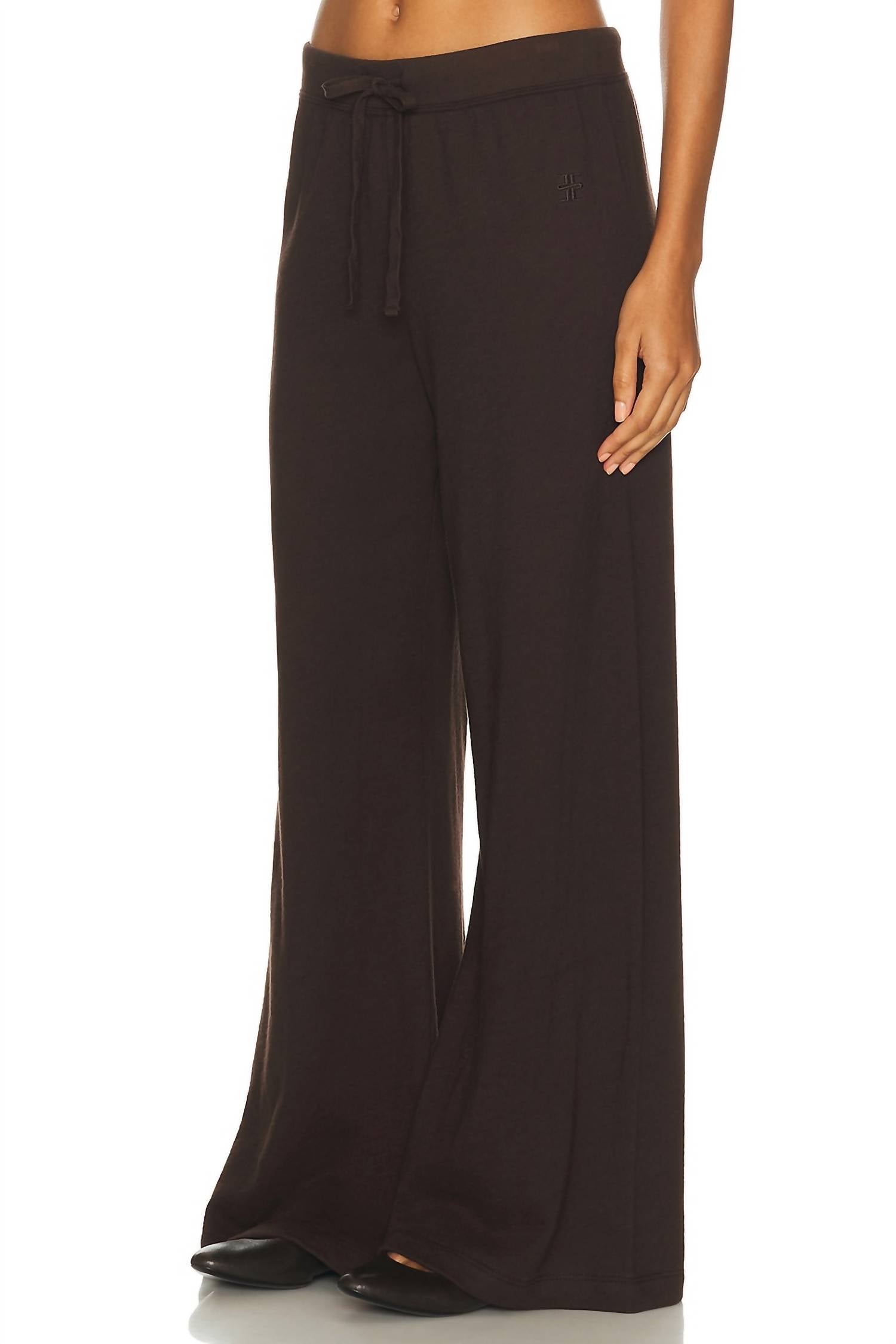 Eterne - Drawstring Wide Leg Sweatpants