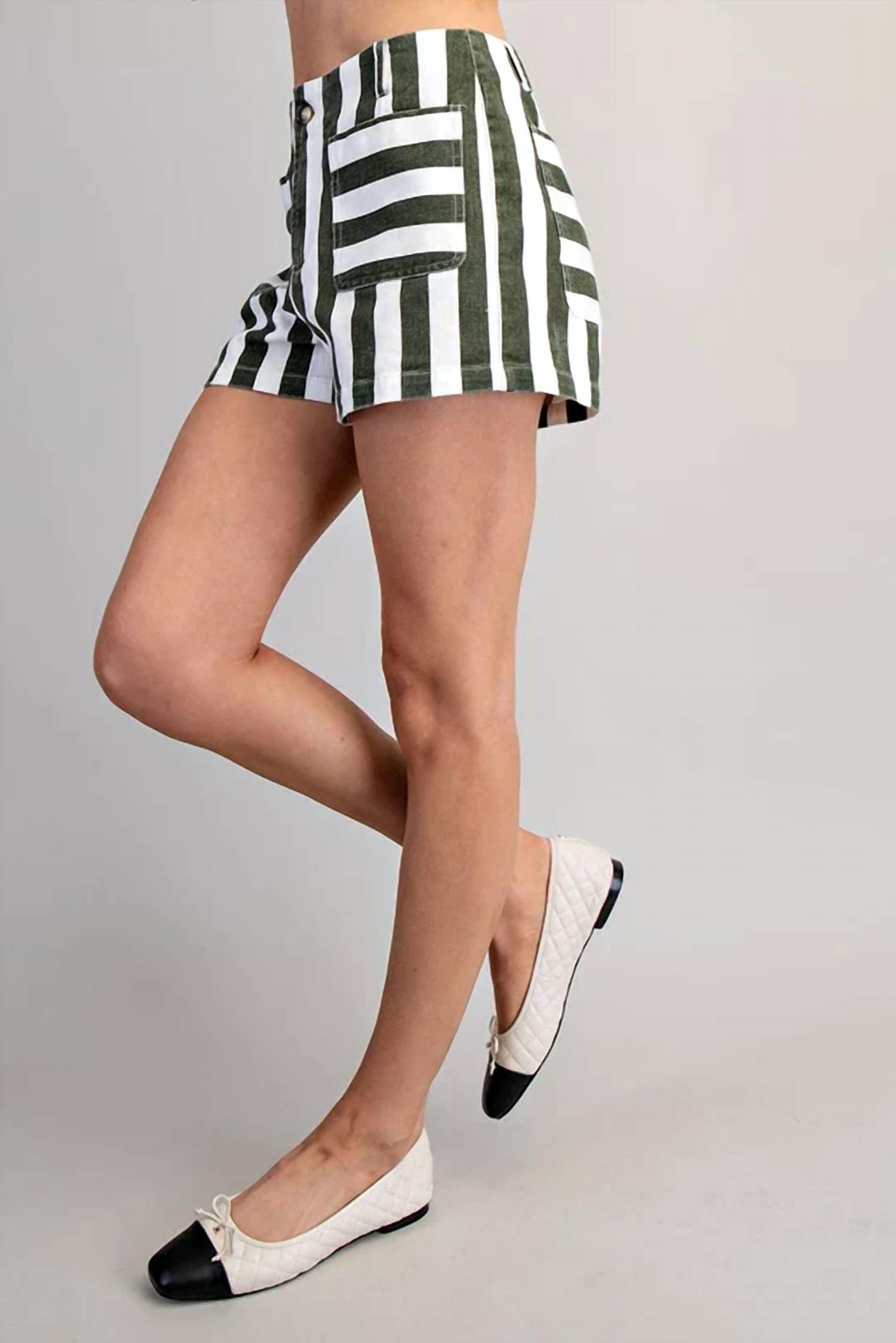 Ee:Some - Sierra Striped Shorts